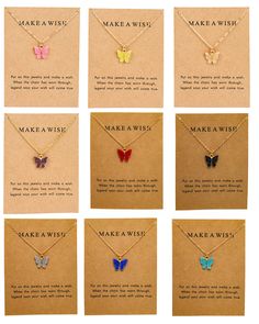 PRICES MAY VARY. DEEP MEANING OF BUTTERFLY NECKLACE: Butterfly Necklace pendant adopts the shape of a butterfly, and because a butterfly has only one partner in its whole life, it is a representative of loyyality, happiness and a beautiful meaning. Inspirational Message Card: The butterfly necklaces for women packed with exquisite gifts card. Butterfly necklaces are very popular among young women, and butterflies are a representative of happiness. It is a great gift for you to express your love. Butterfly Necklaces, Card Butterfly, Bff Jewelry, Friendship Party, Beautiful Meaning, Necklace Butterfly, Preppy Jewelry, Friendship Necklace, Preppy Stuff