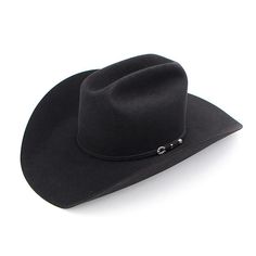 This beautiful jet black hat handmade by Greeley Hat Works is a Maverick Fine Western Wear exclusive. The classic design features top-of-the-line materials such as 20% beaver fur with a self band and three piece sterling silver buckle set. Lined with the best 2" leather sweatband for comfort. Silk liner embroidered with the custom Maverick hat logo. This timeless piece is sure to become a go-to in your wardrobe! 4-1/4" crown and brim Made in the USA See size guide (in pictures) to gauge what hat Classic Black Hat With Flat Crown, Classic Black Hat Band With Flat Crown, Classic Black Felt Hat With High Crown, Classic Black High Crown Felt Hat, Classic Black Fedora With Flat Crown, Classic High Crown Felt Hat For Winter, Elegant Black Hat With Flat Crown, Black Felt Hat With Flat Crown For Formal Occasion, Black Flat Crown Felt Hat For Formal Occasions