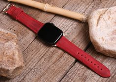 Apple Watch Band,,Hand Made Jewelery Summer Gift, Leather Watch Band For Women, iatWch Band, Personalized Apple Watch Strap, 38mm, 40mm, 42mm, 44mm, Anniversary Gift, Mother's Day, Handmade Jewelry,Personalized Jewelry, Groomsmen Gift, Boyfriend Gift This listing is for the hand crafted Apple Watch Band which fits all series and all sizes of Apple Watch with proper adapters selected ( 38mm / 40mm / 42mm / 44mm/45 mm ) Made of %100 Genuine Leather in variety of colors. Apple Watch is not included Handmade Red Watch Bands As Gift, Handmade Red Watch Bands For Gift, Red Bracelet Strap Watch Band As Gift, Red Leather Strap Watch Bands As Gift, Modern Red Rectangular Watch Accessories, Red Bracelet Strap Apple Watch Band, Red Apple Watch Band With Bracelet Strap, Adjustable Red Rectangular Watch Bands, Red Rectangular Watch Band With Bracelet Strap