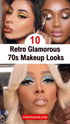 Step back in time with these 10 retro glamorous 70s makeup looks that still slay today! From bold winged eyeliner to shimmery disco lids, channel vintage vibes and elevate your makeup game. #70sMakeup #RetroGlam #VintageBeauty #MakeupLooks #BeautyInspiration #GlamorousMakeup #ThrowbackThursday #MakeupTrends #RetroStyle #MakeupInspiration #BeautyTrends #RetroMakeup #VintageMakeup #70sInspired #GlamMakeup #MakeupGoals #RetroBeauty #VintageInspiration #BeautyThrowback #MakeupObsession Makeup In The 70s, 70’s Inspired Makeup, Gold 70s Makeup, Disco Era Makeup, 70s Fashion Disco Hairstyles, 70s Disco Nails, 1970s Disco Hair, 70s Disco Hair And Makeup, Disco Makeup 1970s Glitter