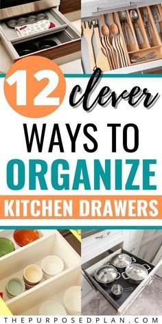 What To Store In Deep Kitchen Drawers, Organizing Kitchen Drawers, Kitchen Drawer Organization Ideas, Organizing Cabinets, Storage Saver, Drawer Organization Ideas, Dresser Top Organization Ideas, Hard Sauce, Diy Drawer Organizer