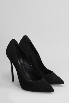 Blade Pumps in black suede, pointed toe, slip on, blade heel, black hardware, leather sole, 120 mm heel, 100% suede, Made in Italy Zegna Shoes, Gorgeous Bags, Sneaker Wedge, Black Hardware, Luxury Boutique, Manolo Blahnik, Valentino Garavani, Black Suede, High Heel Shoes