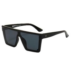 Kerosene Black Sunglasses Black Rectangular Sunglasses With Uva Protection, Black Wear-resistant Sunglasses For Outdoor, Black Rectangular Polarized Sunglasses, Durable Black Polycarbonate Sunglasses, Square Frame Sunglasses With Uva Protection, Glass Material, Large Frames, Kerosene, Off The Beaten Path, Black Sunglasses