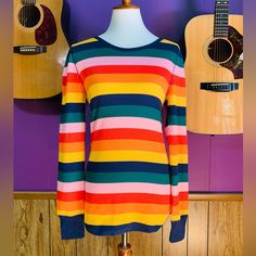 Old Navy Long Sleeve Rainbow Stripe Thermal Sz Small Tall Never Worn! Still Has The Tags, Feel Free To Make An Offer! Casual Rainbow Print Top For Fall, Trendy Long Sleeve Tops With Rainbow Print, Rainbow Color Block Tops For Spring, Rainbow Cotton Top For Fall, Yellow Color Block Tops For Fall, Spring Rainbow Color Block Tops, Trendy Yellow Color Block Tops, Multicolor Slim Fit Long Sleeve Shirt, Trendy Rainbow Print Long Sleeve Tops