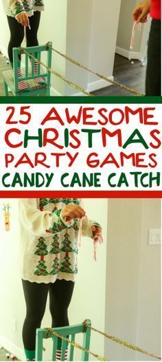 some people are making christmas party games with candy canes