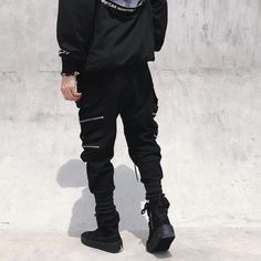 Men's Cargo Pants Cargo Trousers Joggers Trousers Techwear Elastic Waist Classic Multi Pocket Plain Comfort Outdoor Full Length Casual Daily Streetwear Stylish Black Micro-elastic 2023 - TRY 427.99 Look Hip Hop, Streetwear Cargo Pants, Jogger Pants Style, Streetwear Korean, Casual Cargo Pants, Plus Size Cargo Pants, Graduation Outfits, Korean Streetwear, Suits Clothing