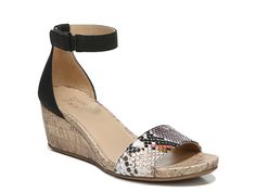 Naturalizer-Areda Wedge Sandal Your easy-going style gets a cool and elegant update with the Areda wedge sandal from Naturalizer. In a breezy two-strap upper design, this wedge sandal is styled with smooth lining, cork heel and slip-resistant outsole. Snake Black, Wide Width Sandals, Snake Skin Print, Cork Heels, Ankle Strap Wedges, Strap Wedge, Naturalizer Shoes, Wedge Heel Sandals, Heel Sandal