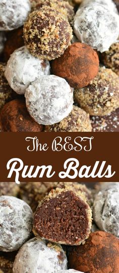 the best rum balls recipe is so easy to make and it tastes just as good as they look