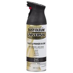 rust - oleum universal spray paint and primer in one, matte black