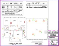 the floor plan for an office building with two floors and one room on each side