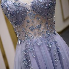 Prom Dresses Lavender, Evening Party Dresses, Spaghetti Strap Prom Dress, Tulle Sleeves, Corset Dress Prom, Prom Dress Inspiration, Long Prom Dresses, Dresses Evening, Evening Gowns Formal