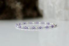 Lavender Amethyst Bracelet With Freshwater Pearl and | Etsy Elegant Purple Birthstone Beaded Bracelets, Lavender Gemstone Bracelet Gift, Lavender Gemstone Bracelet As A Gift, Lavender Gemstone Bracelet For Gift, Dainty Handmade Purple Bracelets, Elegant Hypoallergenic Purple Beaded Bracelets, Elegant Handmade Lavender Crystal Bracelet, Elegant Lavender Beaded Bracelets With Gemstone, Elegant Lavender Gemstone Beaded Bracelets