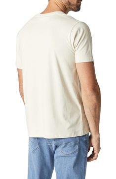 Sure to be a wardrobe favorite, this smooth and stretchy T-shirt features a classic fit and a naturally-dyed neutral hue that will look good all year 'round. 21" length Crewneck Short sleeves 48% organic cotton, 48% modal, 4% elastane Machine wash, dry flat Made in Turkey Basic Cream T-shirt For Everyday, Neutral Relaxed Fit Crew Neck T-shirt, Cream Short Sleeve Soft-washed T-shirt, Cream Soft-washed Short Sleeve T-shirt, Casual Soft-washed Cream Top, Casual Cream Soft-washed Top, Soft-washed Cotton Cream Tops, Short Sleeve Cotton T-shirt In Neutral Color, Beige Crew Neck Soft-washed T-shirt