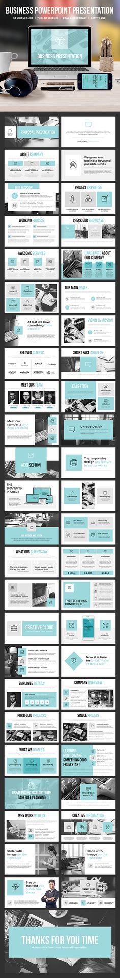 Business Powerpoint Template Creative Powerpoint Presentations, Business Plan Presentation, Presentation Design Layout, Project Presentation