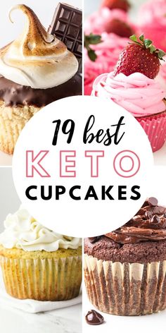 the top ten keto cupcakes are shown