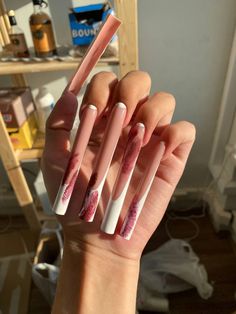 Nail Envy, Bling Acrylic Nails, Gem Nails, Pretty Hands, A Silent Voice, Funky Nails, Valentine's Day Nails, Long Acrylic Nails