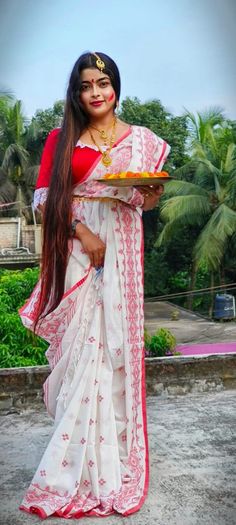 Handmade Handloom Hand Waving Cotton Jamdani Saree with BP Indian Traditional Bengal Fulia Made Cotton Khadi Jamdani Festival Saree All types of customisation are available in my Shop White Saree For Traditional Ceremonies And Festivals, Ceremonial White Traditional Wear With Weaving Work, White Traditional Wear For Navratri, White Traditional Wear For Navratri Puja, White Traditional Wear With Traditional Patterns, White Handloom Traditional Wear, White Traditional Wear With Zari Weaving For Ceremonies, Traditional White Blouse Piece With Pallu, Traditional White Blouse Piece For Ceremonies