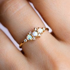 Gift For Valentine, Unique Gift For her, Valentine Gits, Ring for Valentine Opal Stone Ring, October Birthstone Ring, Propose Ring, Local Eclectic, October Birthstone Rings, Opal Band, Ring Opal, Simple Ring, Wedding Anniversary Gift