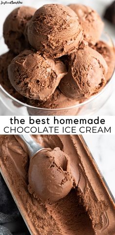 the best homemade chocolate ice cream recipe