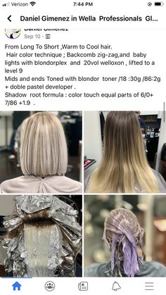 Med Haircuts, Hair Toning, Hair Color Swatches