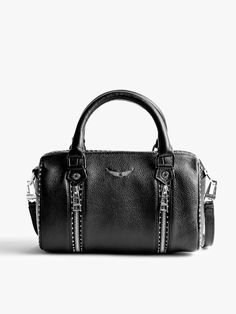 Studded Bag, Bowling Bags, Stockholm Fashion, Black Shoulder Bag, Studded Leather, Girls Bags