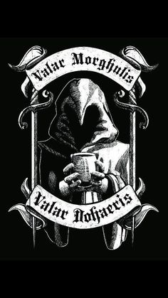 a black and white image of a person holding a coffee cup with the words what morphi