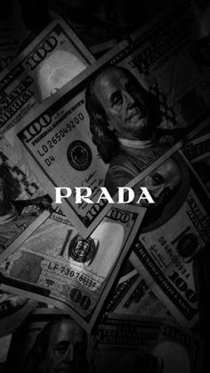 money with the words prada over it