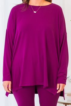 The perfect companion for cozy days and casual outings, our Perfect Comfort Set in light plum features a versatile crew neckline that adds a stylish touch to any outfit! Relax and unwind in ultimate comfort or take it on the go for effortless style! 90% Polyester, 10% Spandex Oversized Purple Tops For Layering, Purple Crew Neck Top For Layering, Oversized Purple Top For Loungewear, Oversized Purple Lounge Top, Oversized Purple Loungewear Top, Purple Long Sleeve Top For Loungewear, Versatile Long Sleeve Crew Neck Top For Loungewear, Purple Stretch Tops For Loungewear, Loose Purple Tops For Everyday