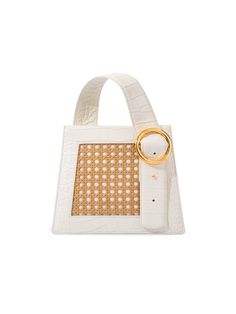 Enchanted Top Handle Bag in Bamboo Cream | Parisa Wang Parisa Wang, Signature Ring, Signature Rings, Pouch Bags, Compact Bag, Mini Handbags, Purses Designer, Satchel Handbags, Small Wallet