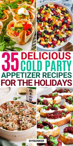 35 delicious cold party appetizer recipes for the holidays