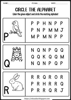 printable alphabet worksheet for children to learn