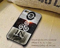 a cell phone case with an image of the number one and two symbols on it