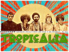 an advertisement for the album tropica alla, featuring four men and one woman