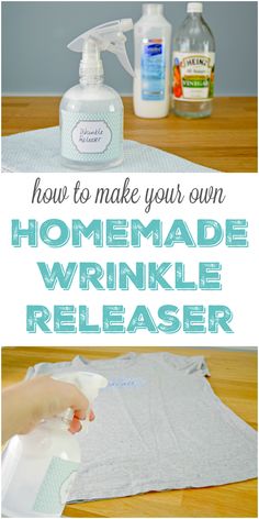 how to make your own homemade wrinkle releaser for home and office