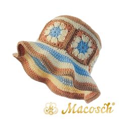 Cotton Summer Crochet Patchwork Hat | Color Mix Patchwork Summer Hat | Cotton Bucket Hat | Orange, yellow, beige & blue summer hat The most popular current iteration? The crochet hand made hat! It is just what we all need right now. The summer bucket hat is a classic and timeless accessory that serves many purposes and can be worn for so many occasions.  It's the perfect finishing touch for vacation looks. MATERIAL 100% cotton. SIZES S-M size should fit head diameter 54 cm - 56 cm. L size should Brown Crochet Beach Cap, Retro Wide Brim Crochet Hat For The Beach, Retro Wide Brim Crochet Hat For Beach, Blue Bohemian Bucket Hat For Summer, Yellow Beach Bucket Hat, Blue Crochet Hat One Size For Summer, Blue Crochet Hat For Summer, Yellow Crochet Hat For Summer, Blue Crochet Hat For Summer, One Size