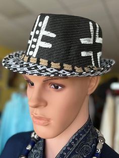 This African Print Fedora is Art decor and unisex. The fedora looks great for the summer. Comfortable fits small to med size heads.Don't delay order yours today. Artistic Brimmed Sun Hat For Summer, Artistic Adjustable Fedora With Short Brim, Artistic Fedora With Adjustable Fit And Short Brim, Casual Fedora With Flat Brim For Festivals, Artistic Brimmed Straw Hat For Summer, Artistic Adjustable Sun Hat For Summer, Artistic Adjustable Hat Bands For Fedora, Casual Panama Hat With Flat Brim For Festivals, Casual Flat Brim Panama Hat For Festivals