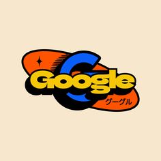 the logo for google is shown on a beige background