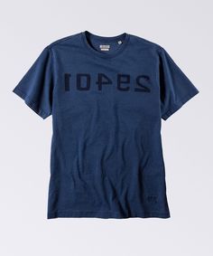 mens tee with numbers on it by oobe brand Vintage Navy Cotton T-shirt, Blue Washed Graphic Tee, Washed Blue Cotton T-shirt, Stonewashed Cotton Graphic Tee, Indigo Washed Short Sleeve Tops, Dark Wash Pre-washed Cotton Tops, Pre-washed Dark Wash Cotton Top, Casual Blue Pre-washed T-shirt, Indigo Cotton Short Sleeve T-shirt