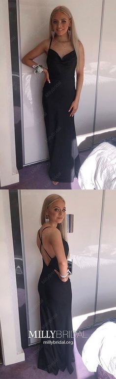 Long Prom Dresses Mermaid, Black Prom Dresses V Neck, Vintage Prom Dresses Silk Like Satin, Simple Prom Dresses For Teens Prom Dresses Silk, Simple Prom Dresses, Jersey Prom Dress, Silk Prom Dress