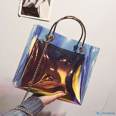 OrcaJump - Transparent PVC Jelly Bag - Premium Quality Summer Beach Bag, Clear Purses, Mini Mochila, Jelly Bag, Lv Bags, Transparent Bag, Tshirt Bag, Boho Purses, Clear Bag