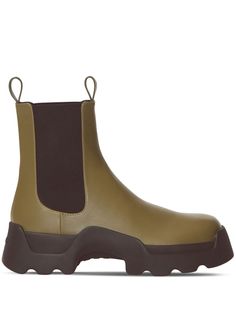 khaki leather smooth grain elasticated side panels double pull-tab at the opening round toe chunky rubber sole Leather Chelsea Boots, Shoe Style, Proenza Schouler, Boot Shoes Women, Panel Siding, Chelsea Boots, Chelsea, Grain, Shoe Boots