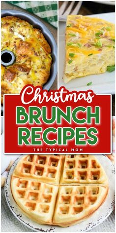 christmas brunch recipes with text overlay