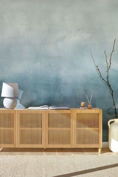 Watercolor Concrete Wallpaper Mural Home Interior Decor Mural Home, Concrete Wallpaper, Ombre Wallpapers, Ombre Design, Wallpaper Mural, Concrete Wall, Style Moderne, Interior Decor, Home Interior