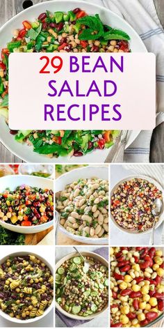 Discover the ultimate guide to delicious and healthy bean salads. From classic combinations to unique twists, these 29 recipes will have you legume-nized and craving more! Heart Healthy Bean Salad, Beans For Protein Healthy Recipes, 4 Bean Salad Recipe Healthy, Lunches With Beans, Canned Bean Salad Recipes, Marinated Bean Salad Recipes, Bean Dense Salad, Healthy Bean Salads, High Protein Bean Salad