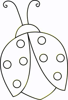 a ladybug coloring page for kids