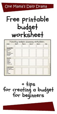 household monthly budget spreadsheet Budgeting Worksheets Free, Monthly Budget Worksheet, Monthly Budget Planning, Printable Budget Worksheet, Budget Worksheet, Monthly Budget Printable, Free Printable Planner, Printable Budget, Budgeting 101