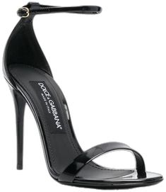 Sandals Black, Black Sandals, Leather Sandals, Patent Leather, Dolce And Gabbana, Sandals, Leather, Black