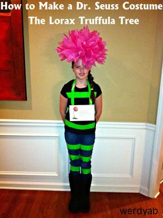 Dr. Seuss Costumes, Lorax Trees, Seuss Costumes, Prek Themes, Dr Seuss Costumes, Read Across America Week, Truffula Tree, Truffula Trees