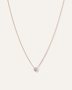 Add a little sparkle to your jewelry collection with this dainty 14K Gold Petite Pave Diamond Necklace. Great for stacking or wearing alone, it's a fabulous addition to any jewelry collection. Dainty Tiny Diamond Jewelry, Dainty 14k Gold White Solitaire Necklace, Dainty White Solitaire Necklace In 14k Gold, Rose Gold Diamond Necklace With Delicate 14k Gold Chain, 14k Rose Gold Diamond Necklace With Delicate Chain, Dainty White Diamond Necklace In 14k Gold, Everyday Rose Gold Jewelry With Single Cut Diamonds, Everyday White Diamond Necklace In 14k Gold, Everyday White Gold Diamond Necklace With Delicate Chain