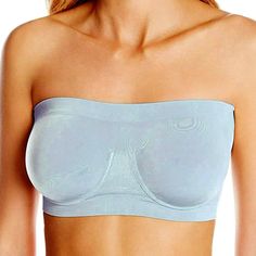 97% Nylon, 3% Spandex Country Of Origin: Imported. Knit-In Underwire Cups Have No Cookies, Padding Or Support Panels. Knit-In Underband And Elastic Top Band. Center Front Is 5" Tall. Seamless Sides Are 5-1/4" Tall. The Rhonda Shear Ahhh Angel Underwire Bandeau Bra 9685 Features Fabulous Support, Thanks To The Underwire And Compression From The Advanced Knit. Made Of A Nylon/Spandex Blend For Incredibly Soft Comfort Against The Skin. Rhonda Shear Ahhh Angel Underwire Bandeau Bra Is Made Of A Nylo Elastic Top, Black Peach, Bandeau Bra, Top Band, Womens Bras, Strapless Bra, White Beige, Bra Women, Bra Tops